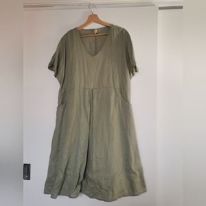 Grae & Cove Green Linen Dress size XL